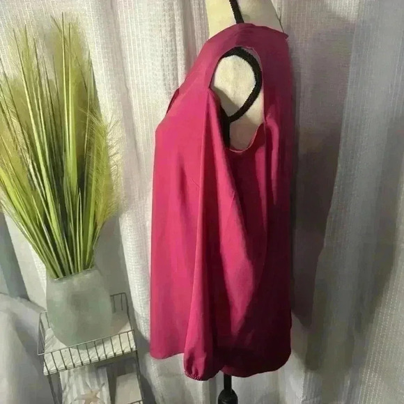 Chicos Women’s 2 US L Cold Shoulder Tunic Hidden Button Long Sleeve Blouse Top - Picture 4 of 11